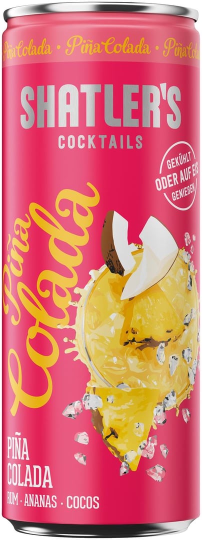 SHATLER'S Cocktails Piña Colada 12,1 % Vol. - 250 ml Dose
