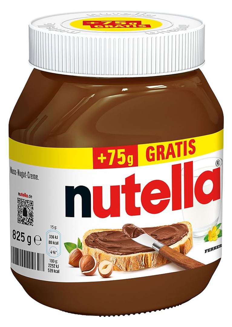 Nutella - nutella 750 + 75 g Glas
