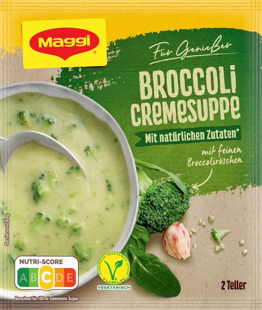 Maggi - Für Genießer Broccoli Cremesuppe - 1 x 44 g Beutel
