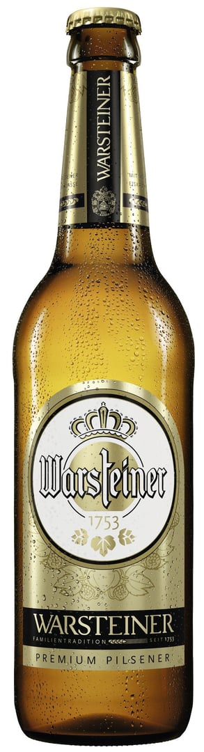 Warsteiner - Bier Premium Pilsener Glas - 24 x 0,33 l Flaschen