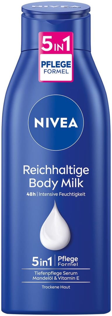 Nivea Body Milk Reichhaltig - 400 ml Flasche