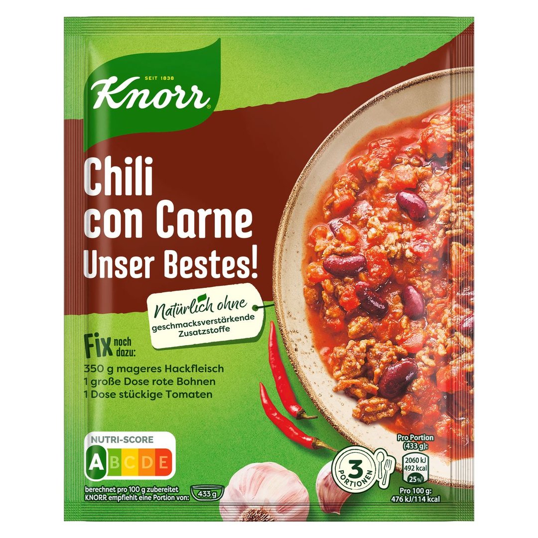 Knorr - Fix Unser Bestes Chili con Carne - 49 g Beutel