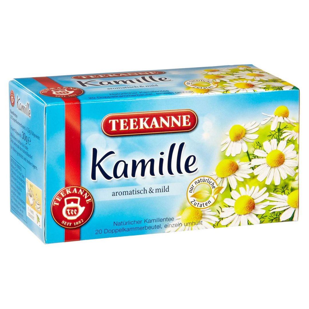 Teekanne - Kräutertee Kamille, 20 Teebeutel à 1,5 g - 30 g Packung