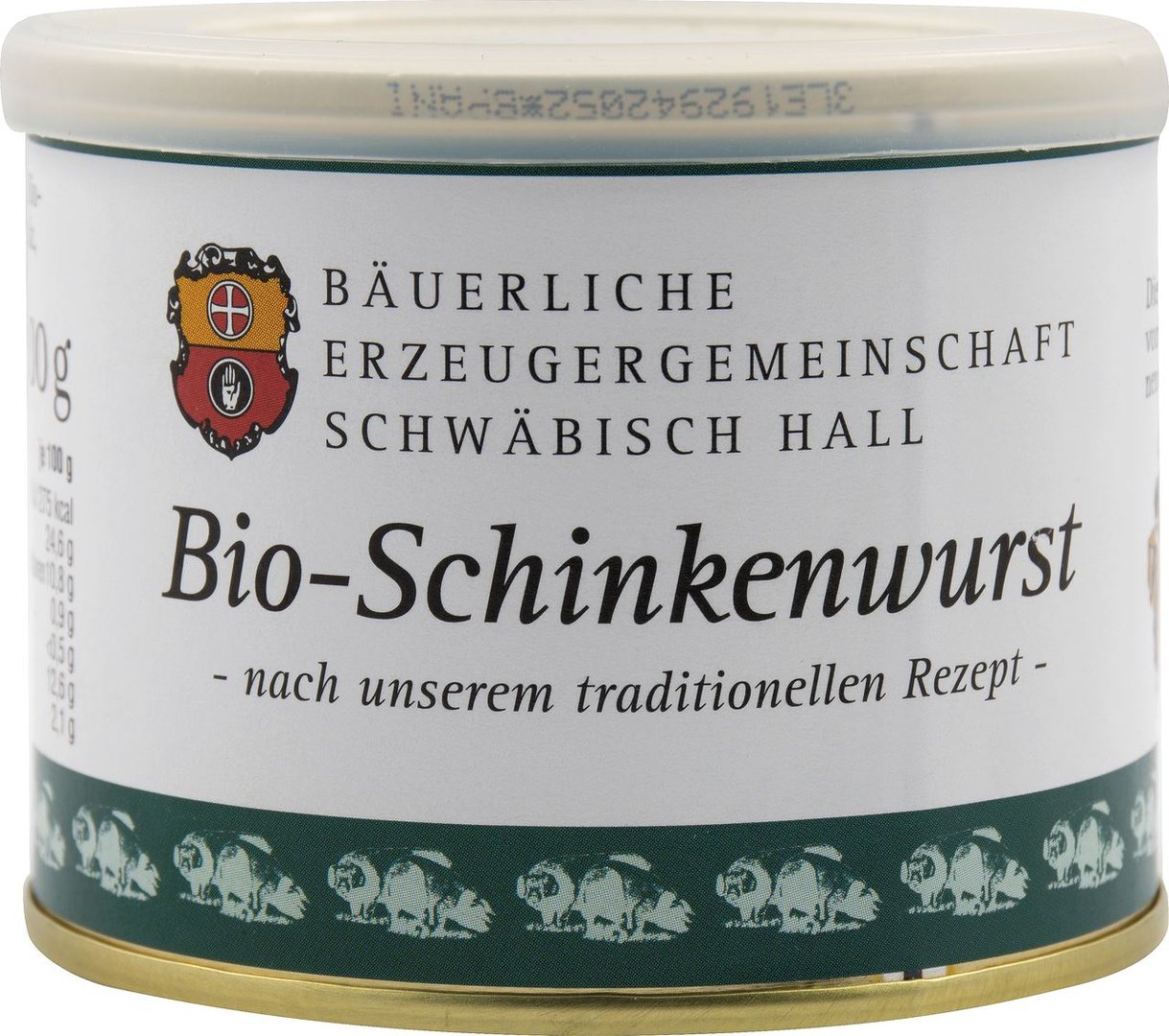 Echt Hällische - Schinkenwurst Schwein BIO - 1 x 200 g Dose