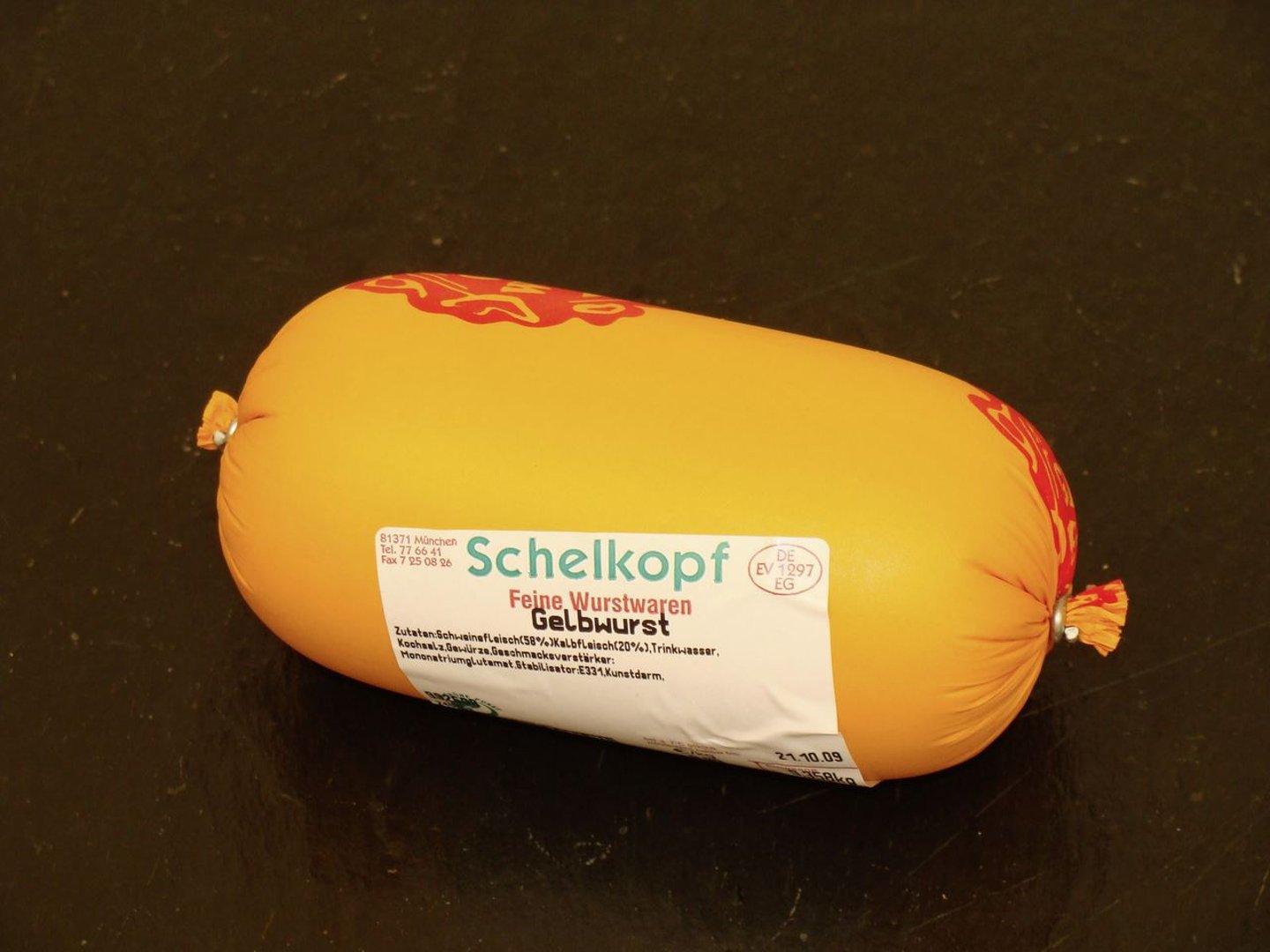 Schelkopf - Gelbwurst Enden ohne Pistazien ca. 0,35 kg
