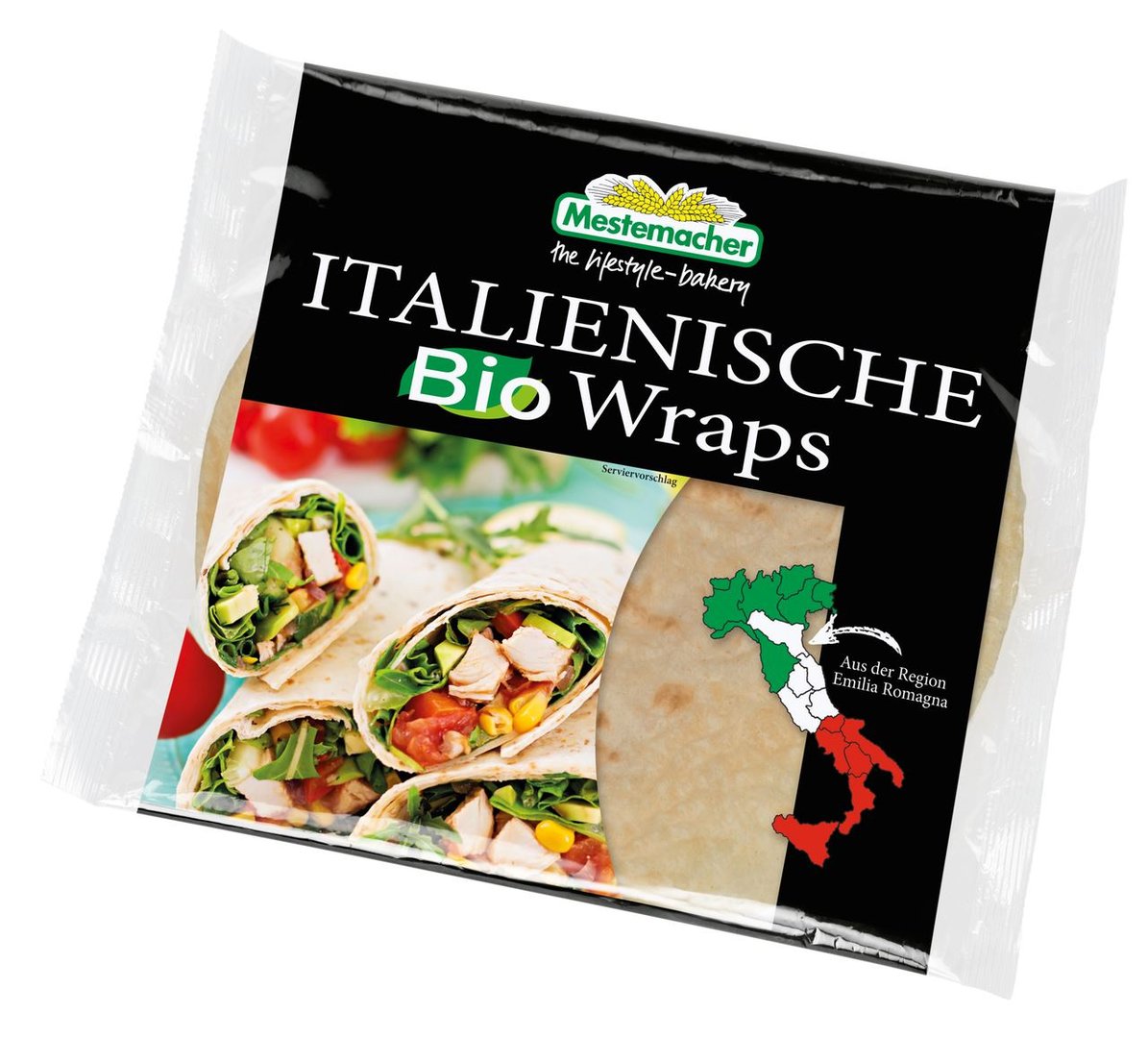 Mestemacher - Italienische Bio Wraps, 3 Stück - 225 g Stück