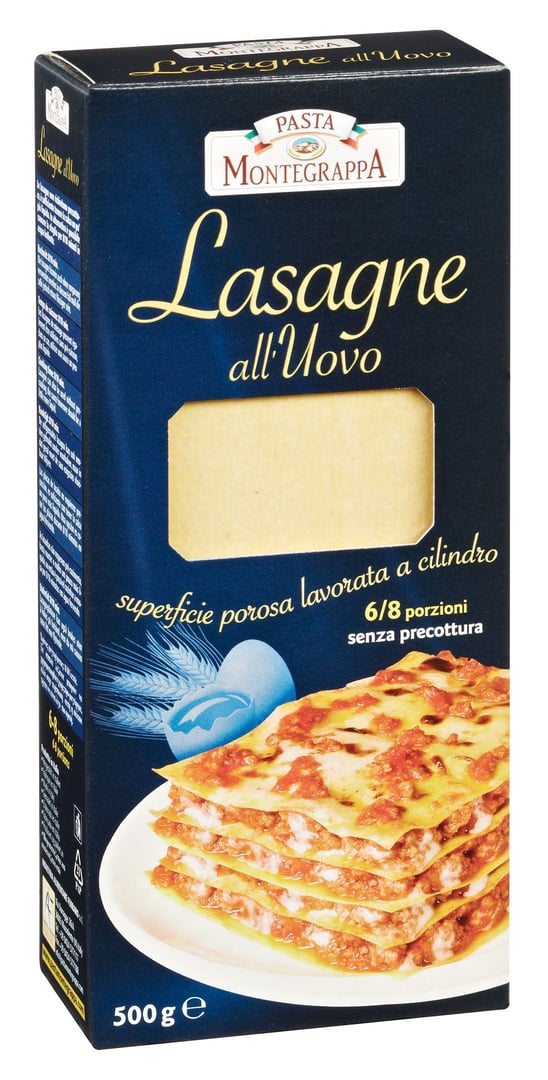 Montegrappa - Lasagne all'Uovo mit Ei - 20 x 500 g Packungen