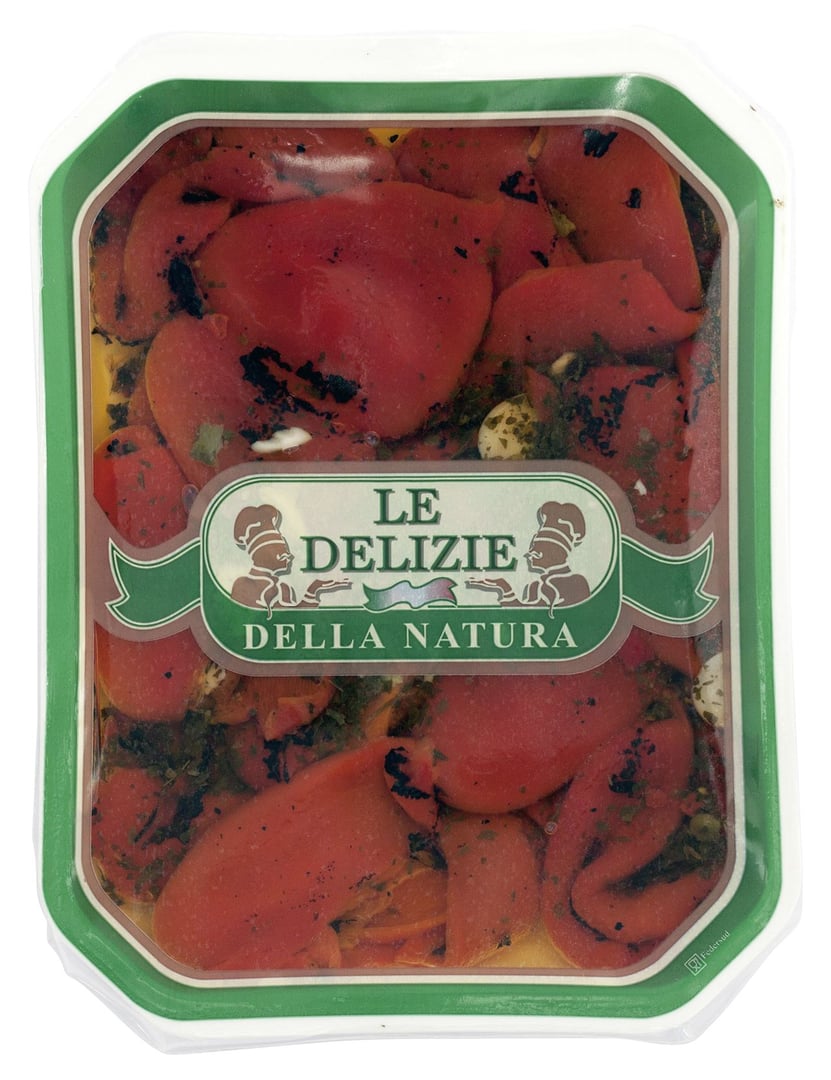 Le Delizie - gegrillte Paprika eingelegten in Essig und Öl 6 x 1 kg Packungen