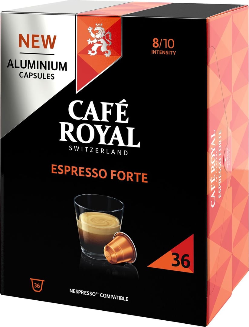 Café Royal - UTZ Kaffeekapseln Espresso Forte 36 Stück - 180 g Schachtel