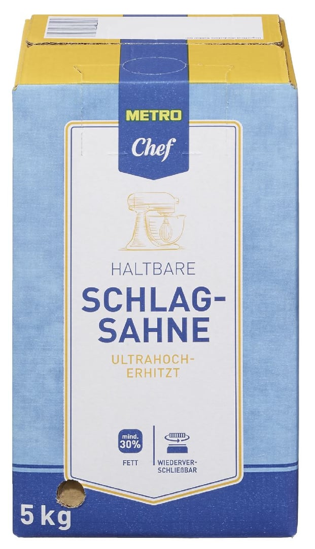 METRO Chef - H-Sahne 30 % Fett - 5 kg Packung