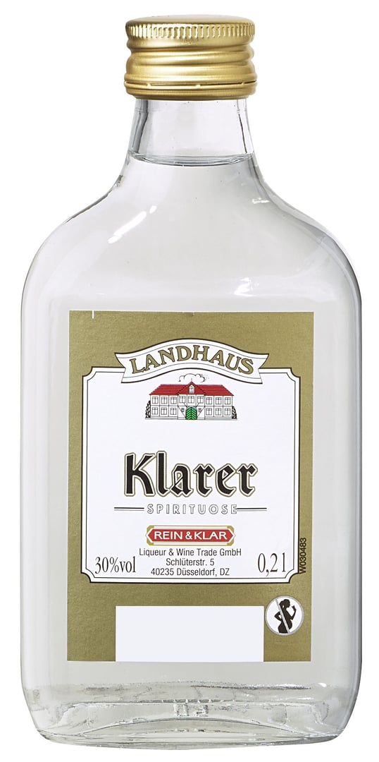 Landhaus - Klarer 30 % Vol. 0,2 l Flasche