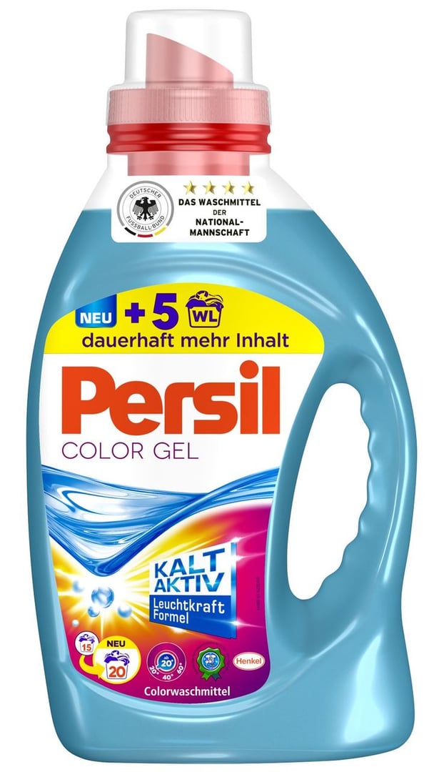 Persil Gel Color Waschmittel dickflüssig 20 WL - 1,46 l Flasche