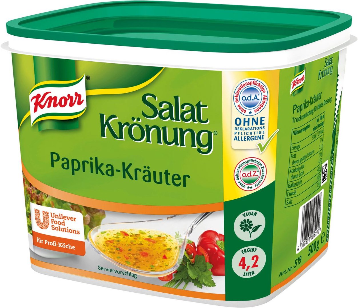 Knorr - Salat Krönung Paprika Kräuter 500 g Dose