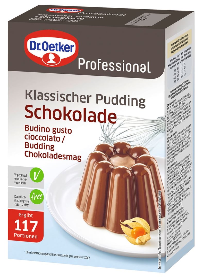 Dr. Oetker Professional - klassischer Schokoladen Pudding 117 Portionen - 900 g Karton