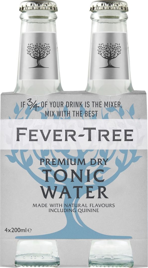 Fever Tree - Naturally Light Tonic Water Mehrweg 4 x 0,2 l Flasche