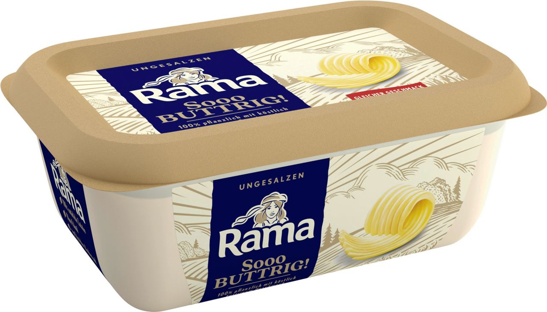 Rama - mit Butter Ungesalzen gekühlt - 225 g Becher