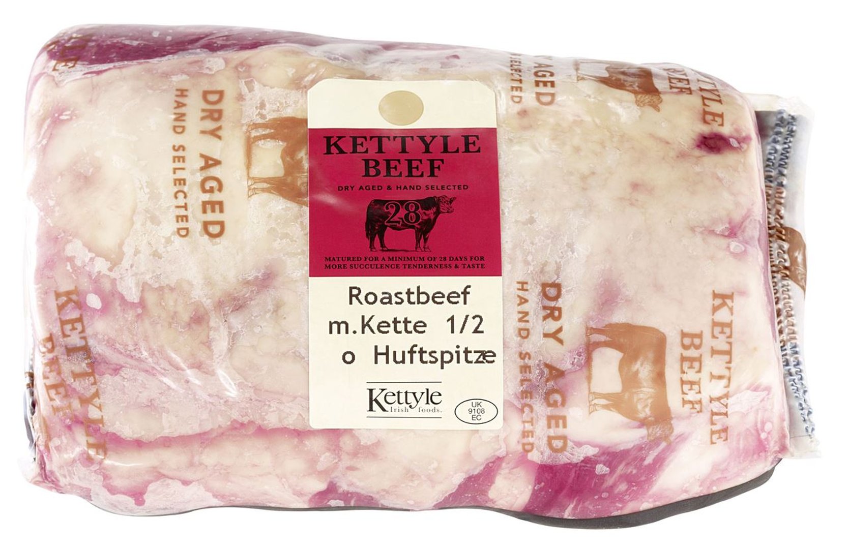 Kettyle Irish Foods - Irish Dry Aged Roastbeef 28 Tage gereift, vak.-verpackt ca. 5 kg
