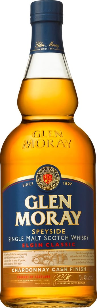 Glen Moray - Single Malt Elgin Classic Chardonnay Cask Finish 40 % - 700 ml Flasche