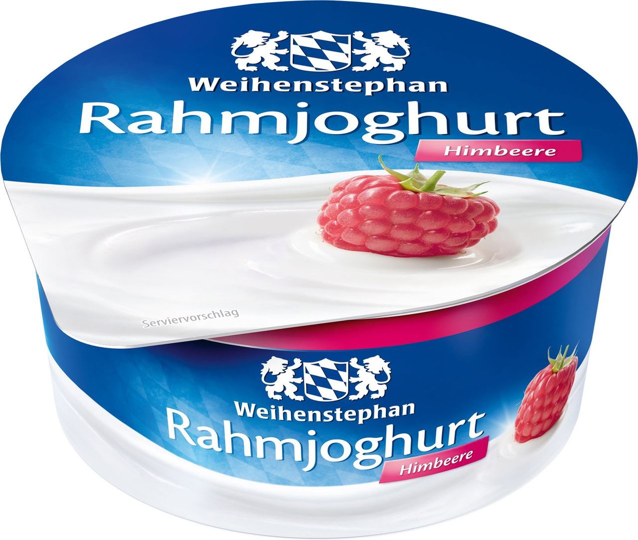 Weihenstephan - Rahmjoghurt Himbeere 10 % Fett im Milchanteil - 150 g Becher