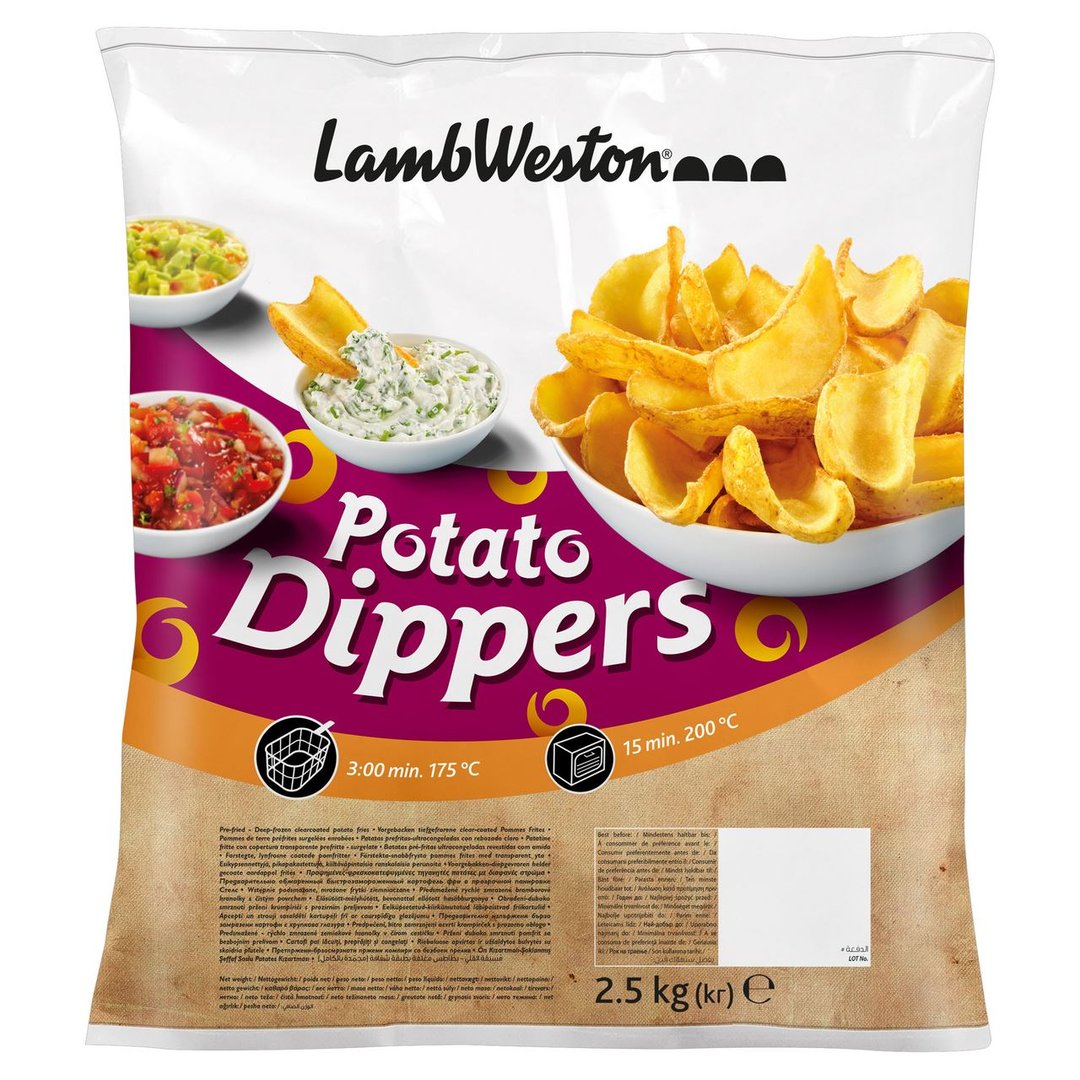 Lamb Weston - Potato Dippers tiefgefroren - 2,5 kg Beutel