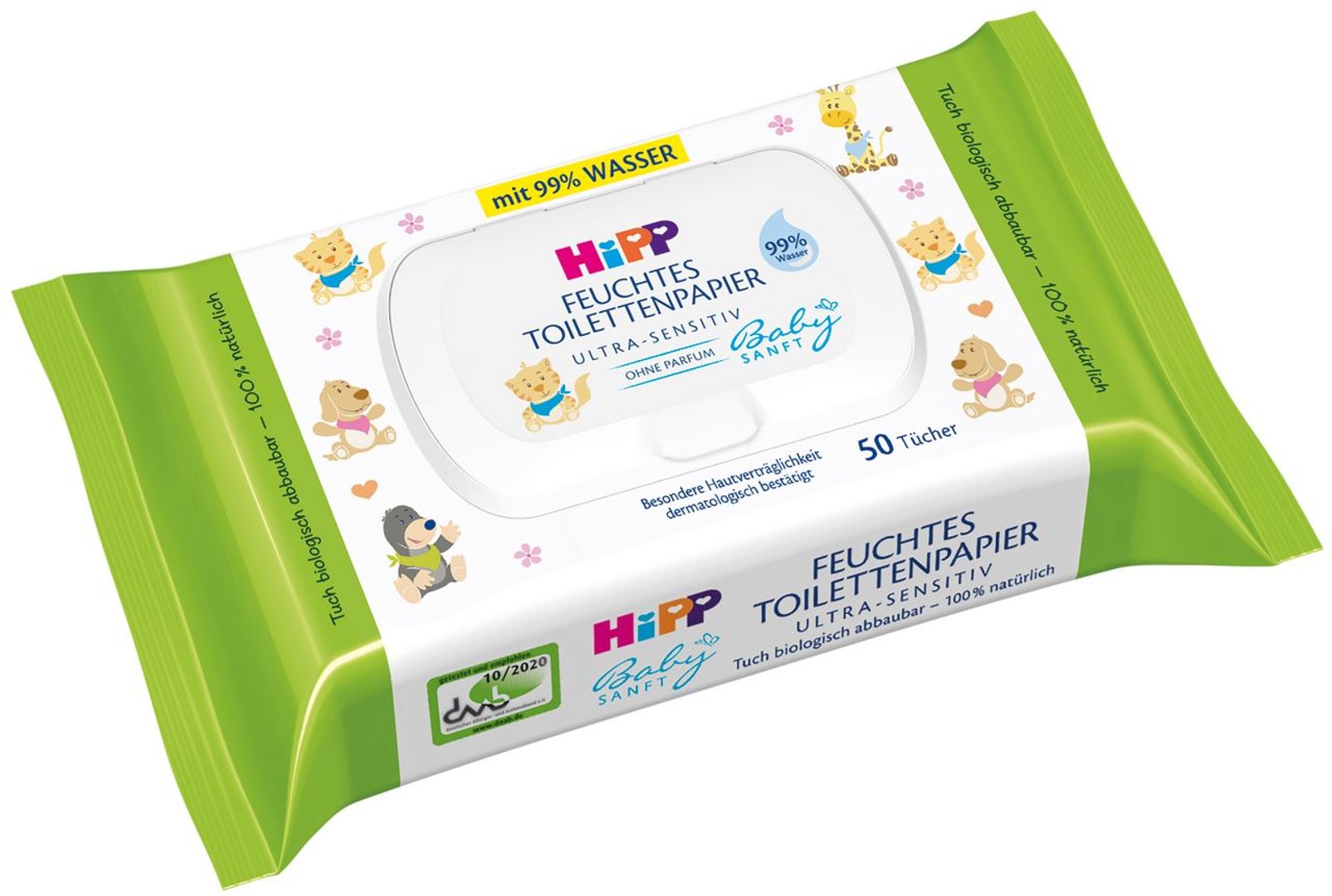 Hipp Feuchtes Toilettenpapier Babysanft - 241 g Beutel