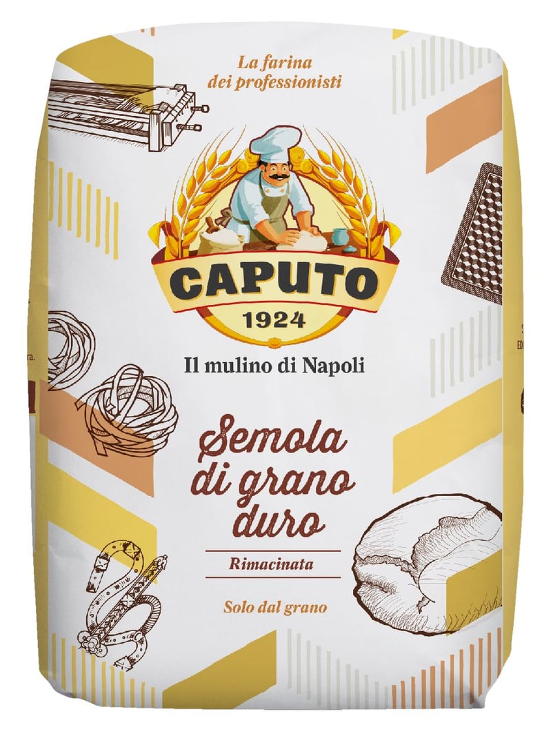 Farina - Caputo Semola di Grano Duro, Hartweizengrieß - 1 kg Packung