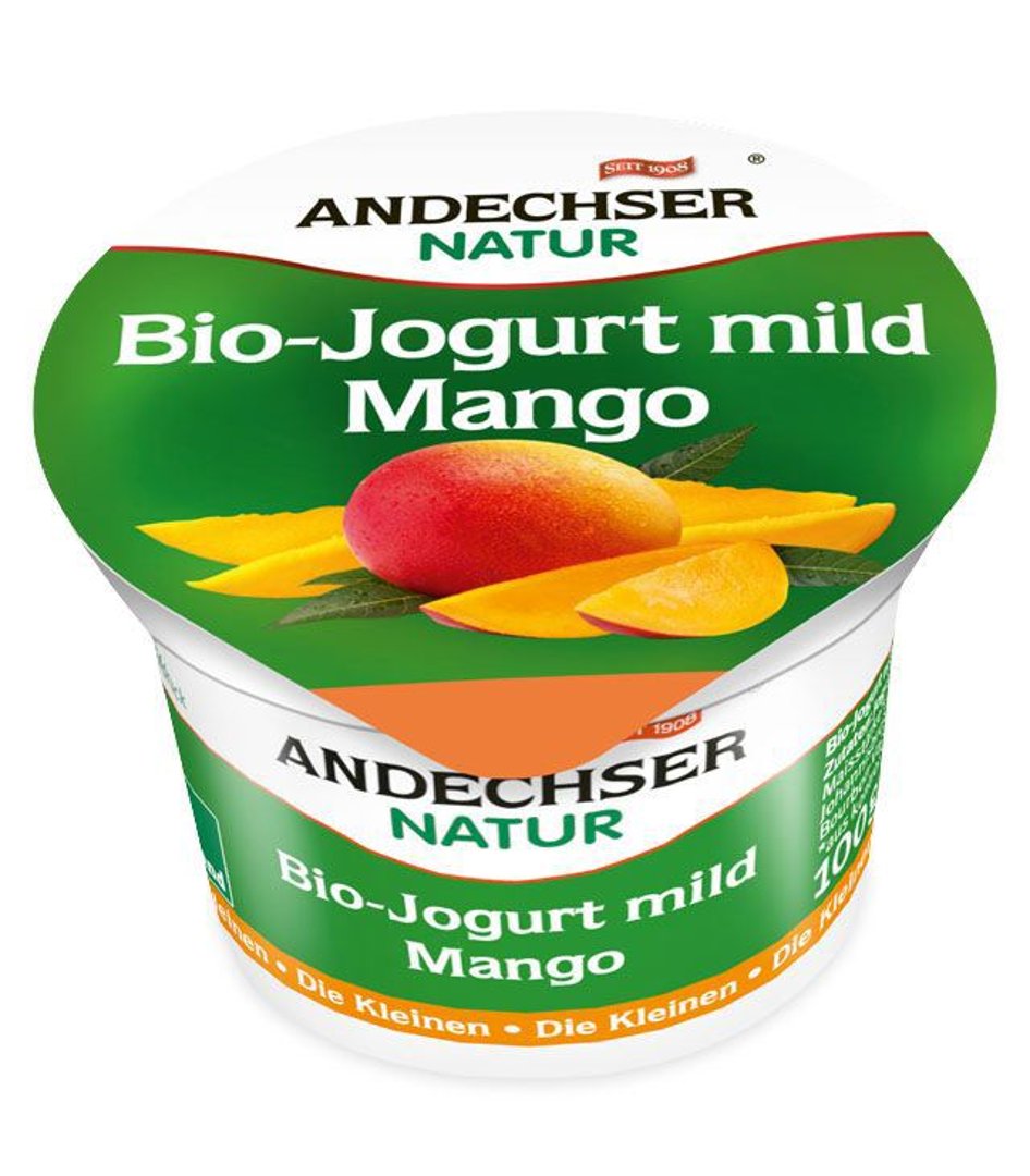 Andechser - Bio Fruchtjoghurt Mango 3,7 % Fett 100 g Packung