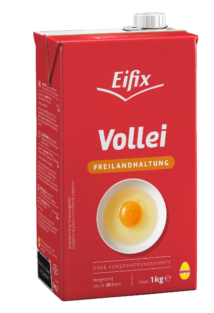 Eifix - Vollei Freiland, flüssig, pasteurisiert - 1 x 1 kg Faltschachtel