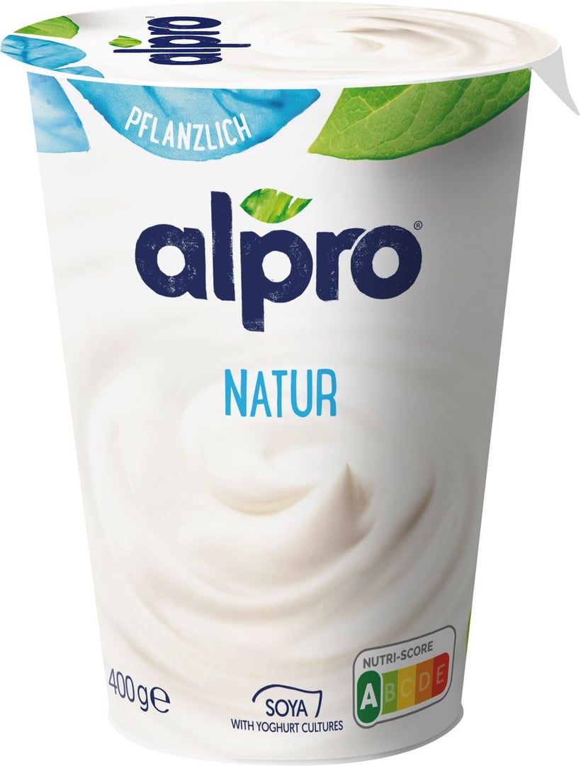 alpro - Natur Joghurt Alternative vegan gekühlt - 400 g Becher