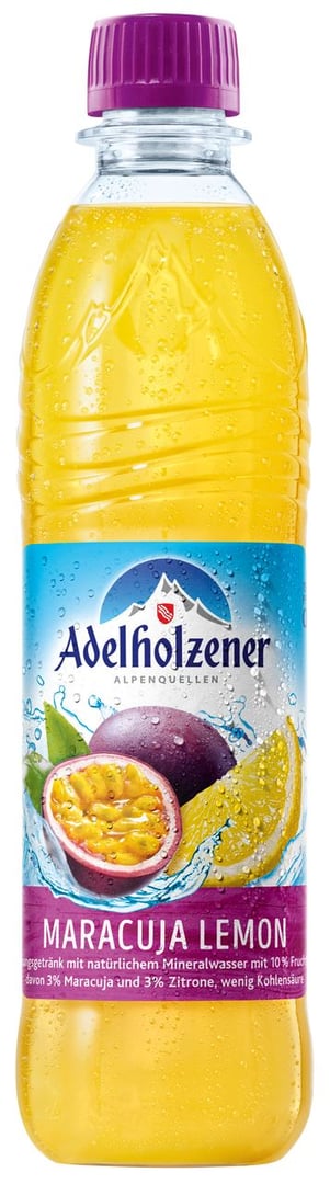 Adelholzener - Maracuja Lemon 12 x 0,5 l Flaschen