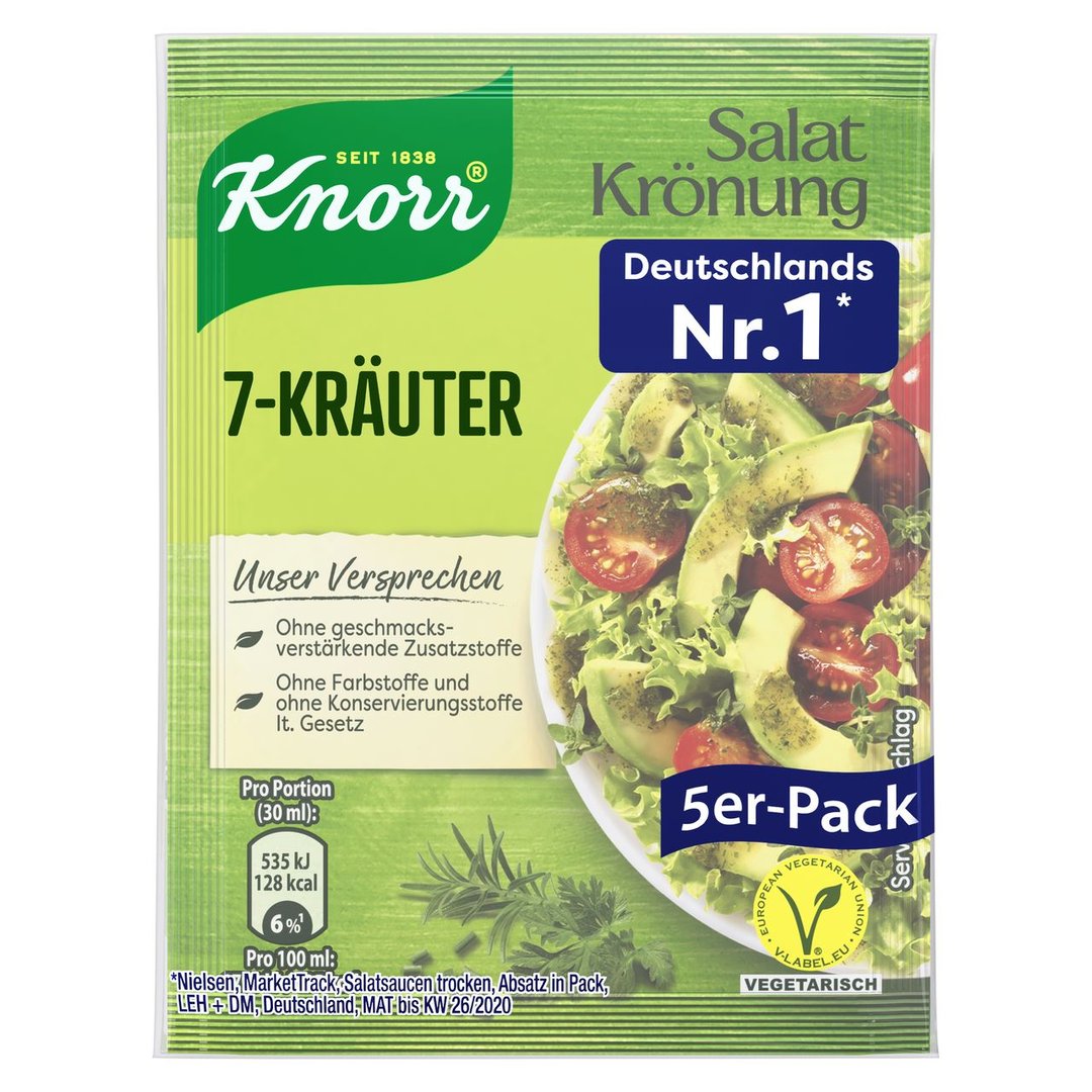Knorr - Salatkräuter 7 Kräuter - 40 g Beutel