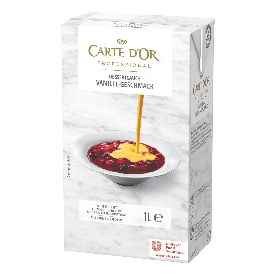 CARTE D'OR Dessertsauce Vanille-Geschmack - 1 l Karton