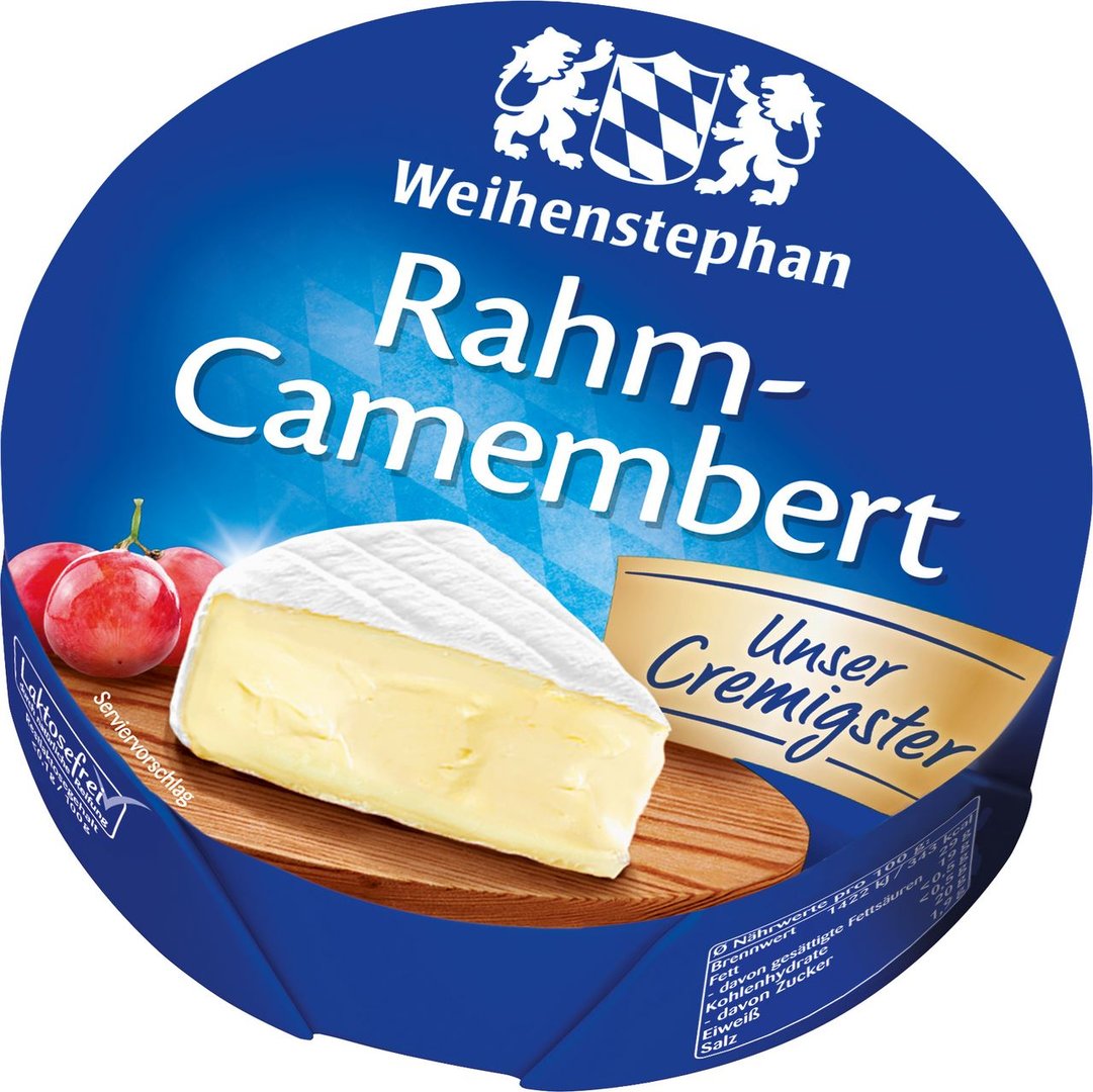 Weihenstephan - Camembert Rahm 55 % Fett - 1 x 125 g Stück
