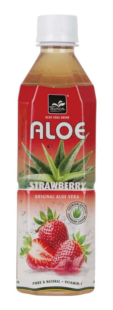 TROPICAL - Aloe Vera Drink Strawberry - 500 ml Flasche