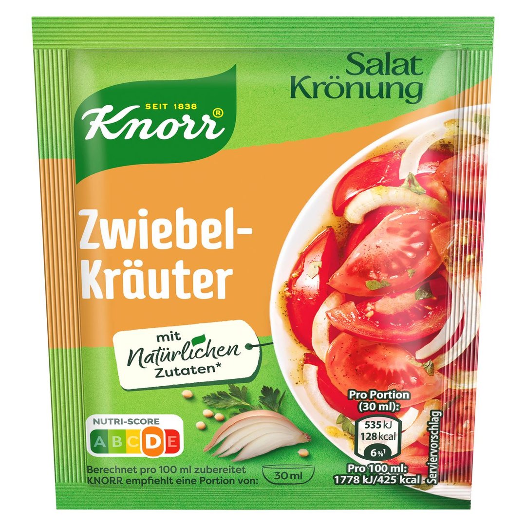 Knorr - Salatkrönung 5er-Pack Zwiebel-Kräuter - 40 g Beutel