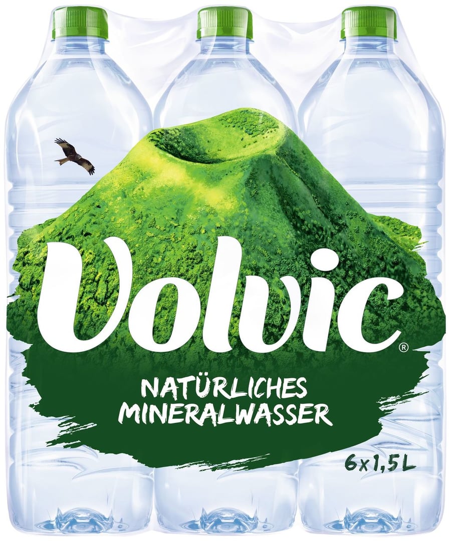 Volvic - Natürliches Mineralwasser Naturell 240 x 1,5 l Flaschen