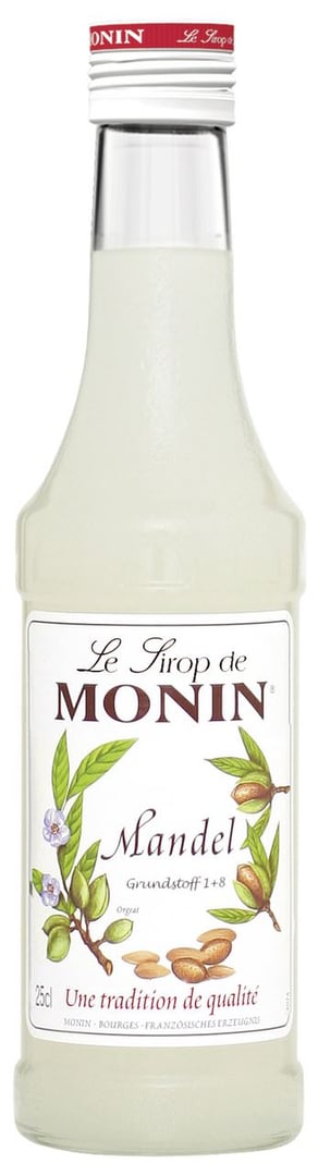 Monin - Sirup Mandel Glas - 0,25 l Flasche