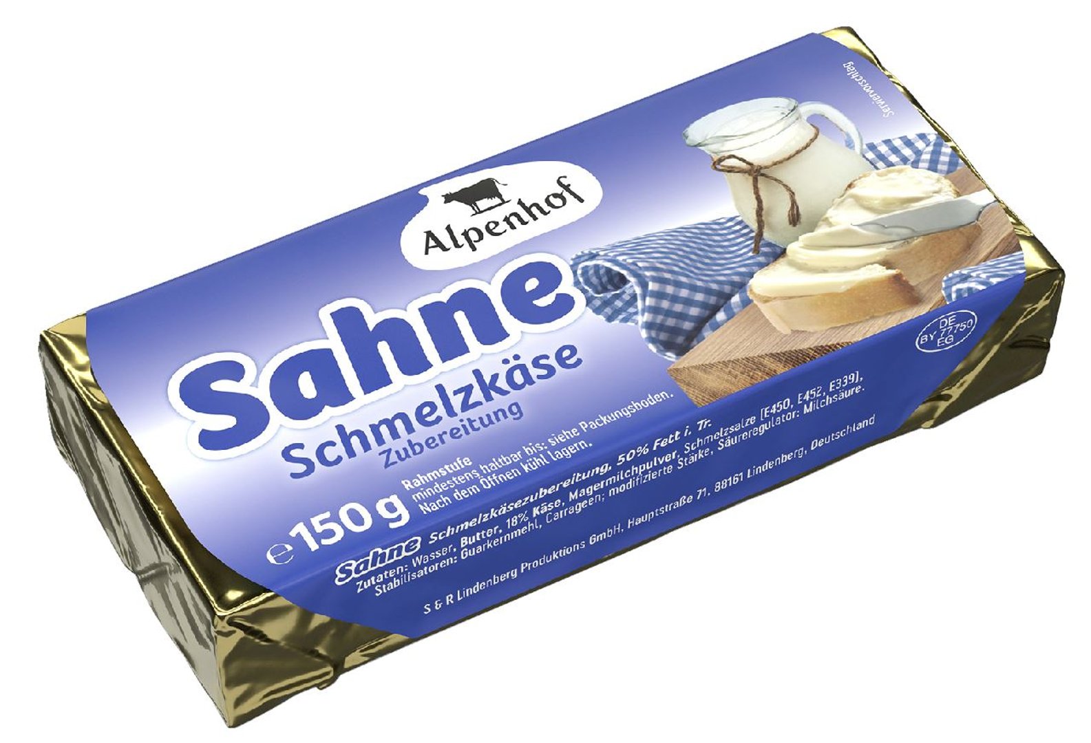 Alpenhof - Schmelzkäse Zubereitung Sahne - 150 g Packung