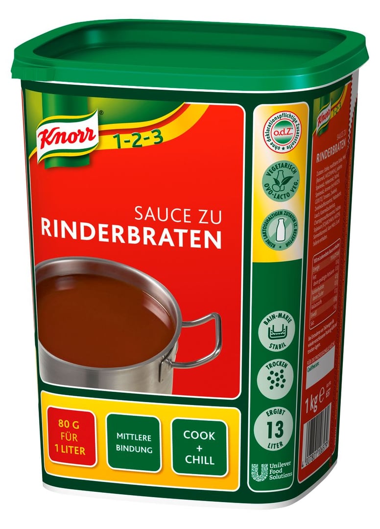 Knorr - Sauce zu Rinderbraten - 1 x 1 kg Dose