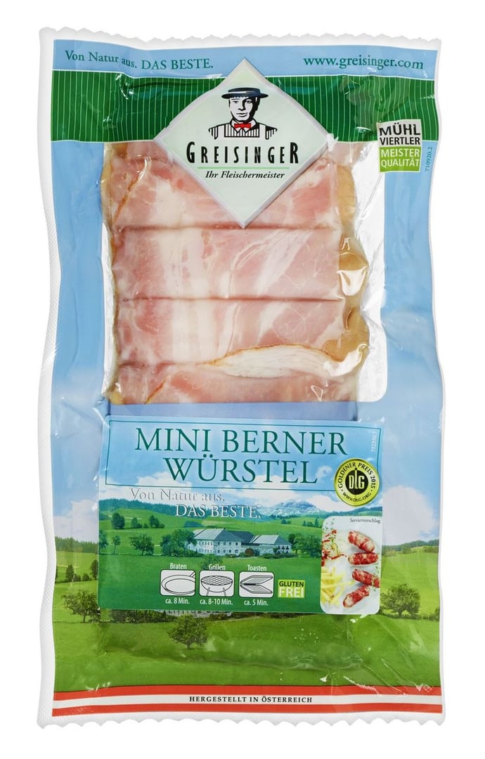 Greisinger - Mini-Berner Würstel - 250 g Packung
