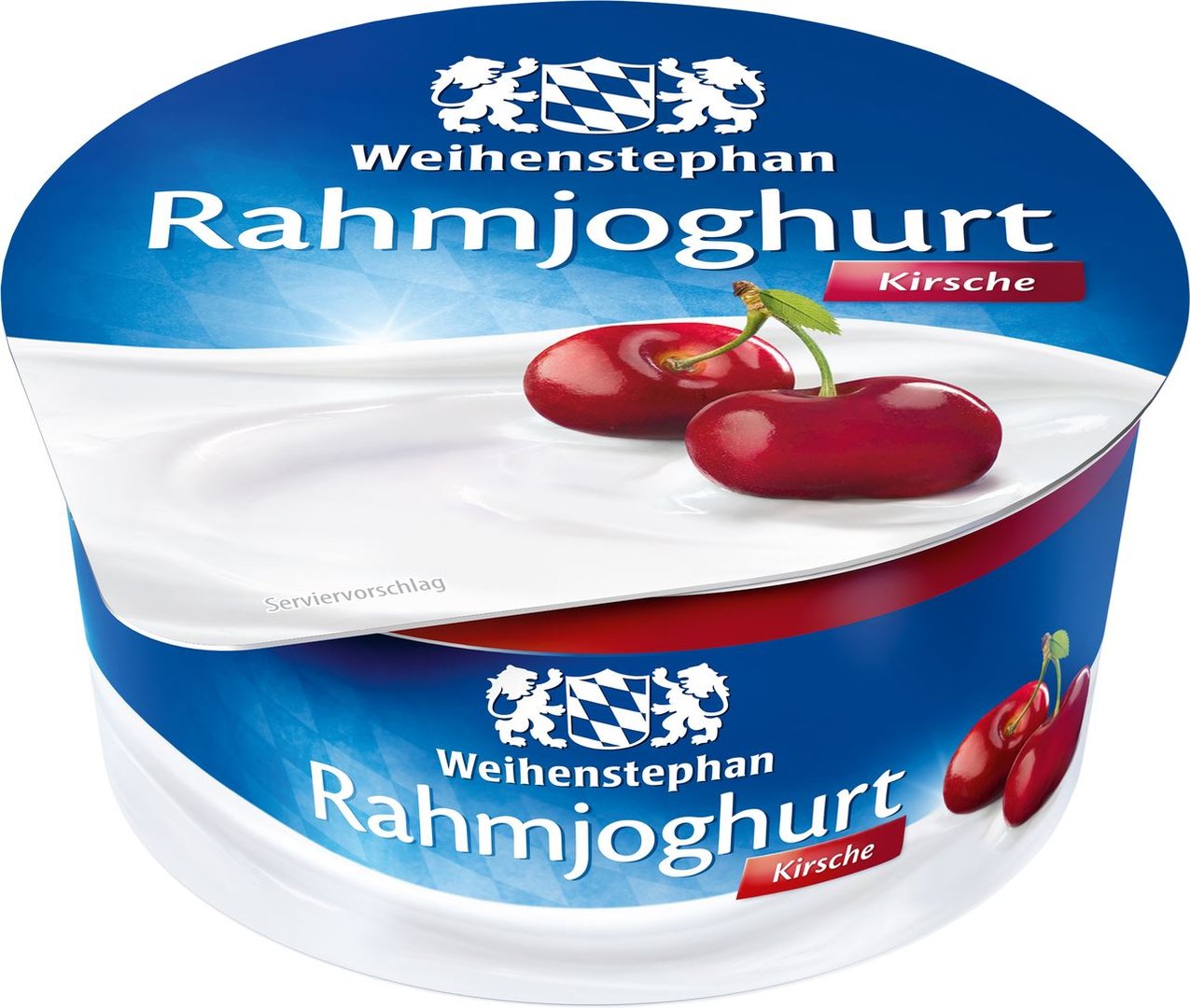 Weihenstephan - Rahmjoghurt Kirsche 10 % Fett im Milchanteil - 150 g Becher
