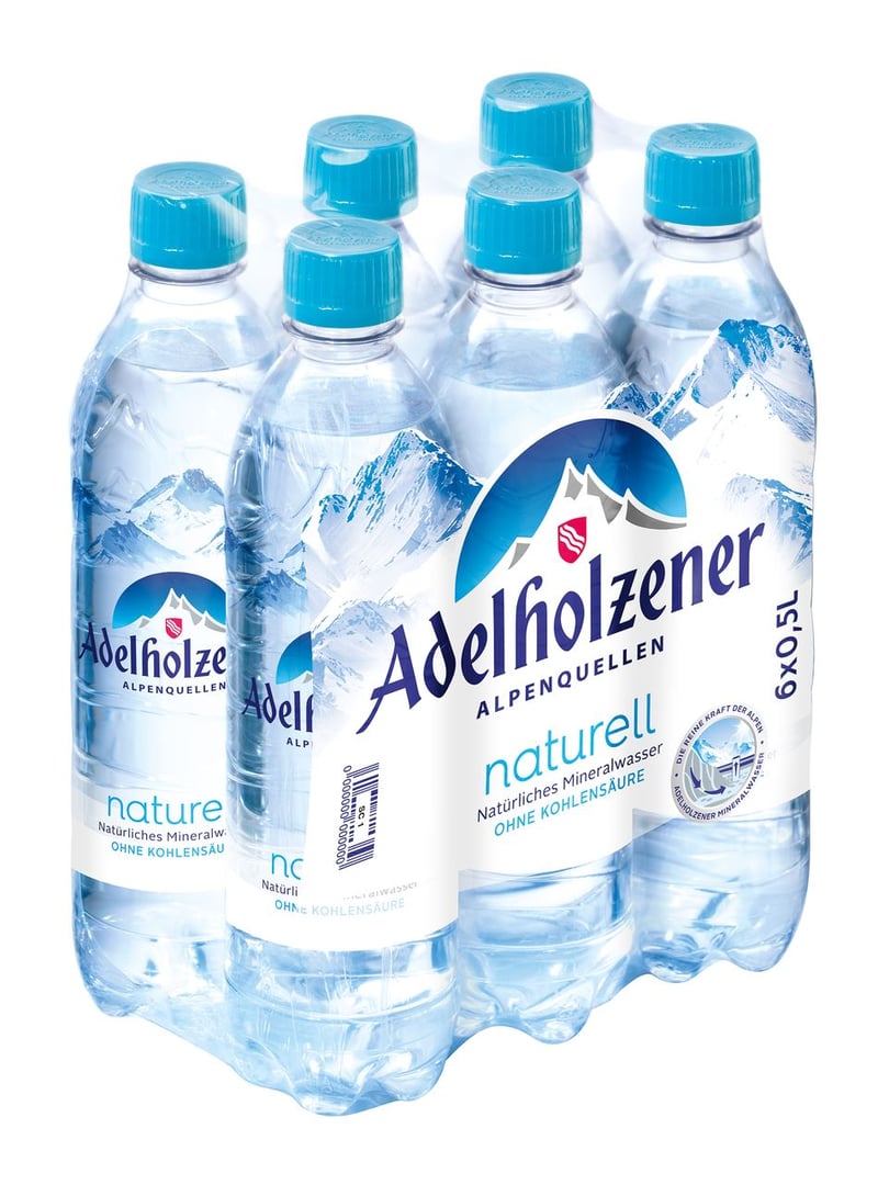 Adelholzener - Mineralwasser Naturelle 6 x 0,5 l Flaschen