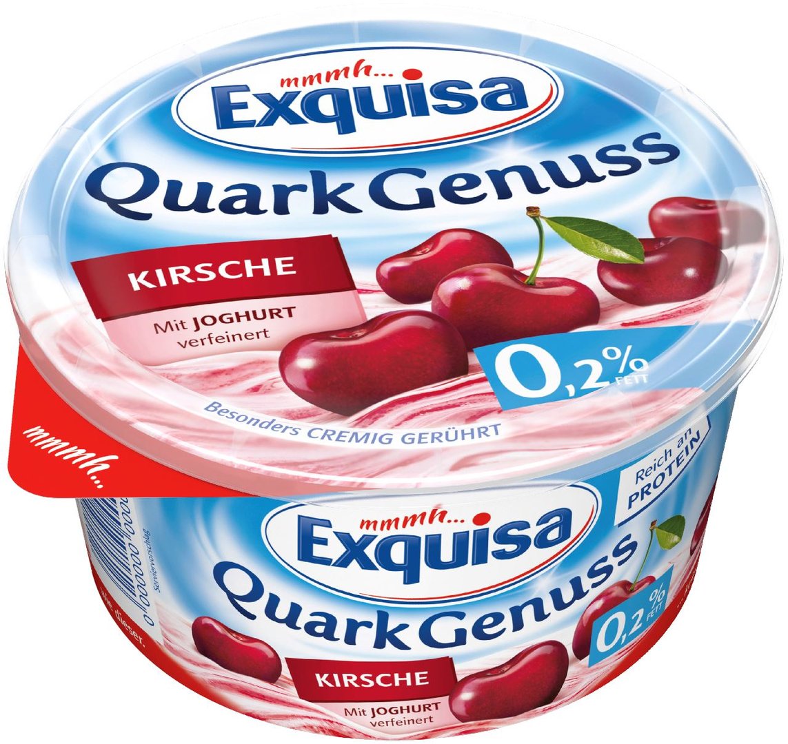 Exquisa - Quarkgenuss Kirsch 0,2 % Fett 500 g Becher