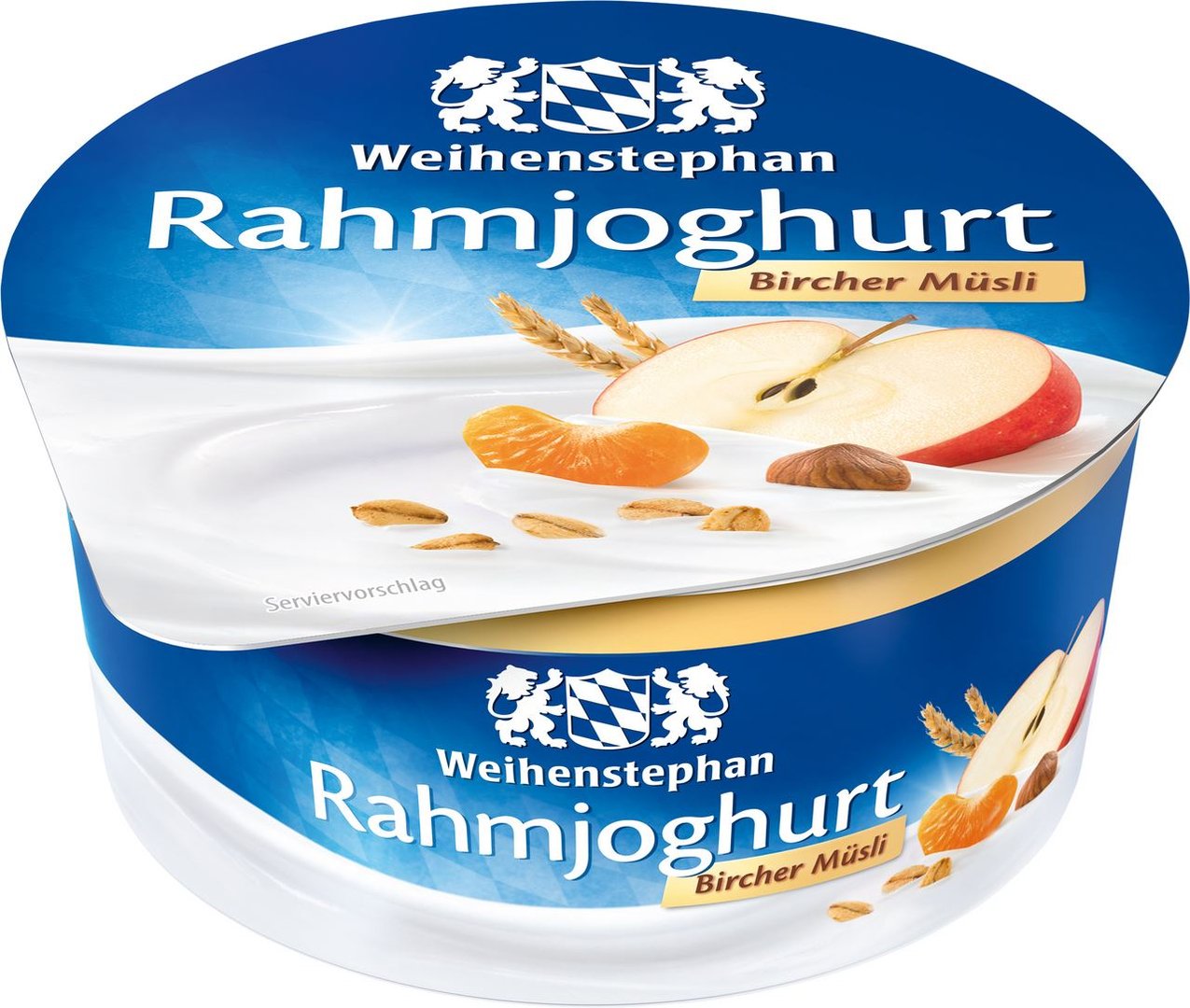 Weihenstephan - Rahmjoghurt Bircher Müsli 10 % Fett im Milchanteil - 150 g Becher