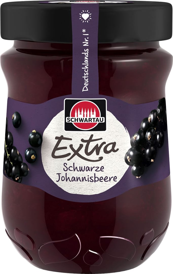Schwartau Extra Schwarze Johannesbeere - 340 g Tiegel