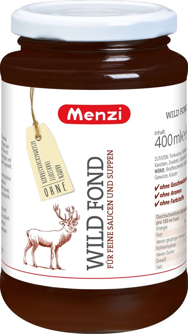 Menzi - Wild Fond - 400 g Glas