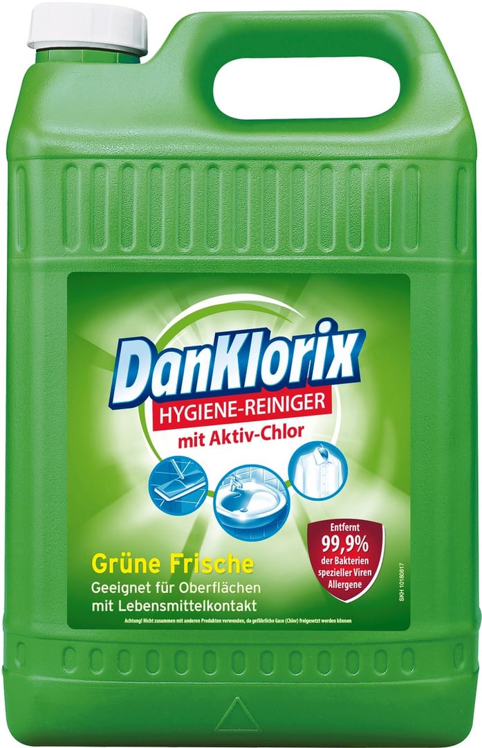 Dan Klorix Chlorreiniger Extrafrisch flüssig - 2 x 5 l Karton