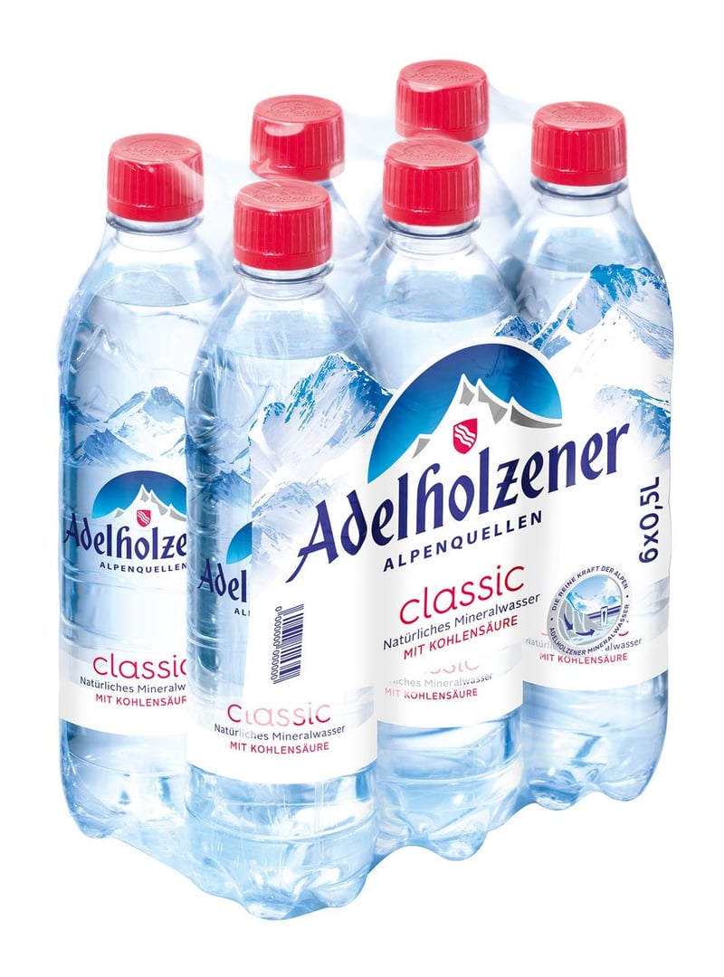 Adelholzener - Mineralwasser Classic 6 x 0,5 l Flaschen
