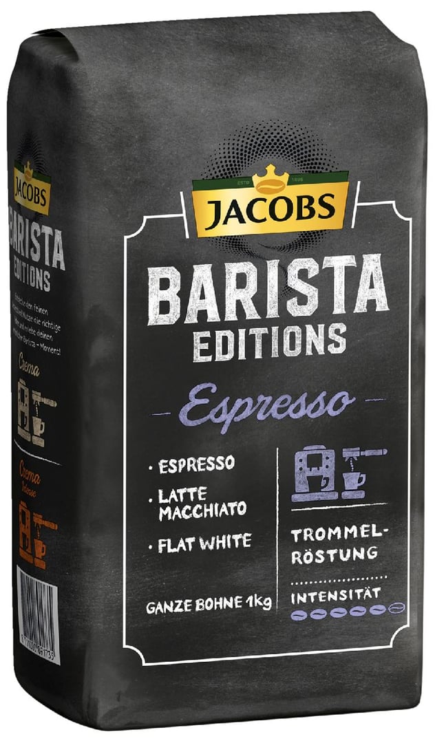 Jacobs - Barista Editions Kaffeebohnen Espresso - 1 x 1 kg Beutel