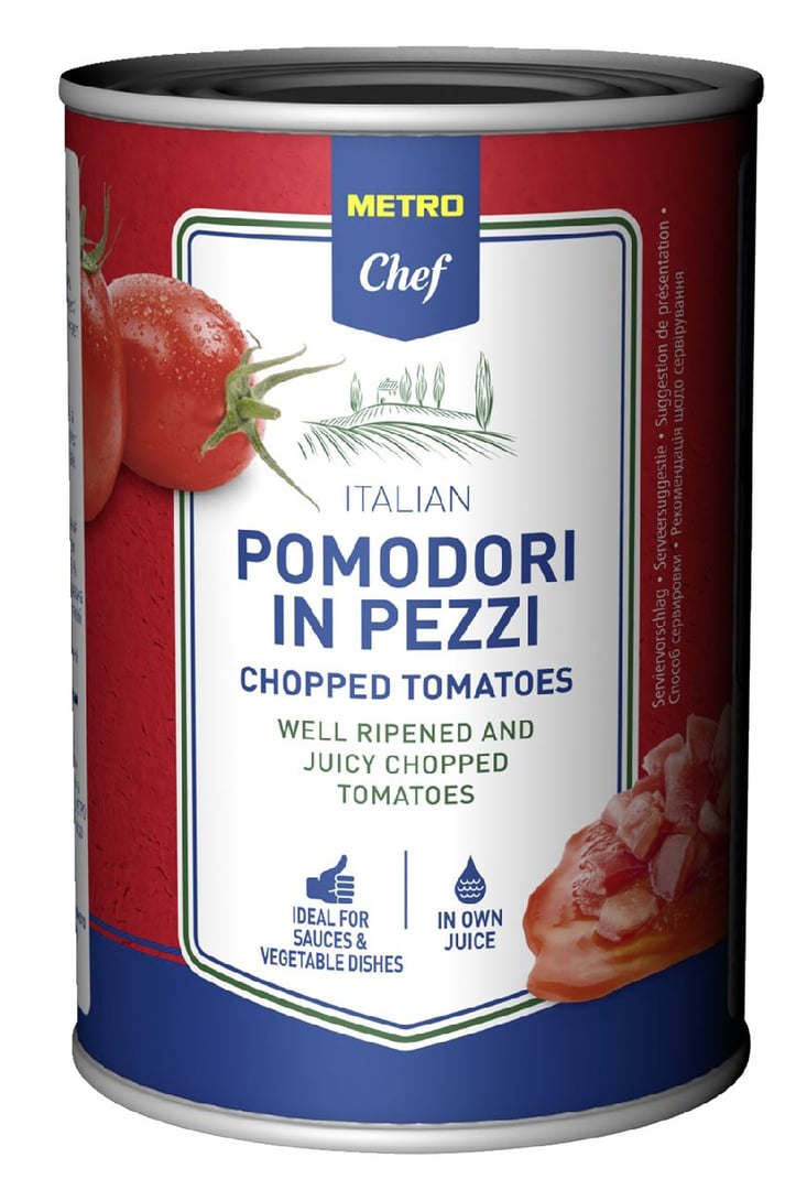 METRO Chef - Tomatenstücke - 12 x 425 ml Tray